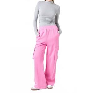 NEW ENDLESS ROSE wide knit cargo pants in pink